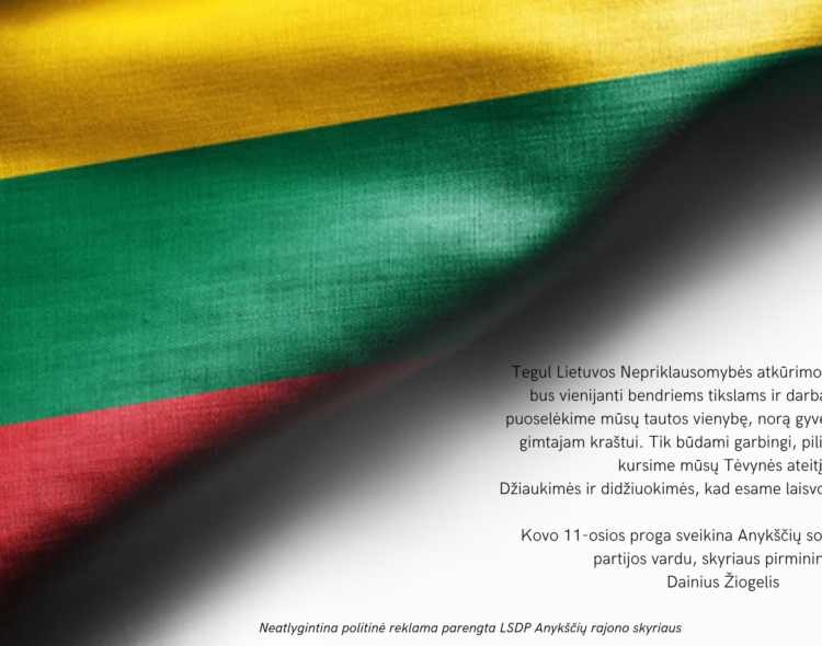 Sveikiname su Lietuvos Nepriklausomybės atkūrimo diena!